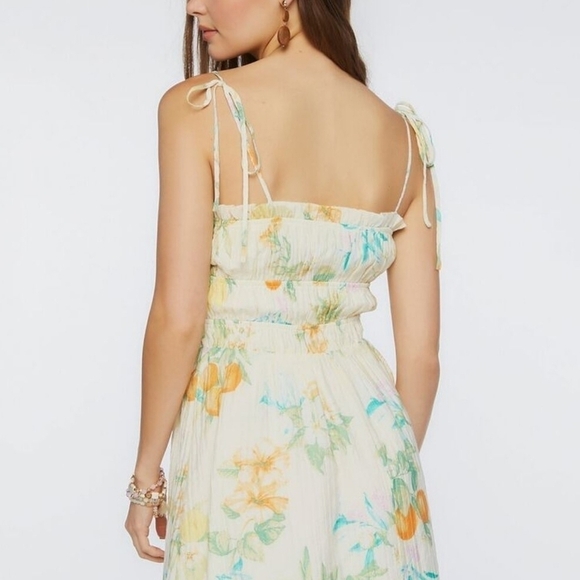 Forever 21 Floral Print Tie-Strap Mini Dress Size VARIOUS - Picture 8 of 10